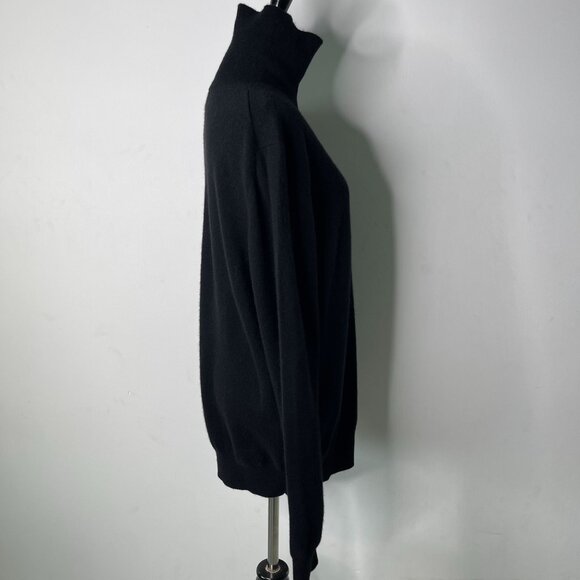 State Cashmere Women's Black Turtle Neck 100% Cashmere Sweater Size Large - Picture 4 of 8